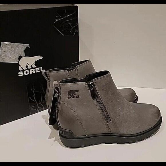 Sorel Shoes - Woman's Boots SOREL Evie™ II Zip Quarry, Grill Color Waterproof Size 9